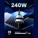 UGREEN - 240W USB C to USB C Cable, Fast Charging for iPhone 16 Pro Max, Samsung Galaxy, 6.6FT Length