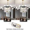 Tailcas - G4 LED Bulb 1.5W, 180LM, Warm White 3000K, Flicker-Free, Pack of 10