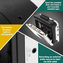Reshow - Portable Cassette Player with MP3 Converter, Built-in Microphone, Earphone Jack