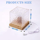Wezoshinet - Ocean Wave Water Lamp with 3D LED Projection, USB Powered for Bedroom