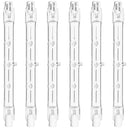 Haraqi Dimmable R7s Halogen Bulbs - 300W Warm White, 6 Pack