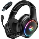 Experience Tatybo's 2.4GHz Wireless Gaming Headset with detachable mic, ultra-low latency, and 20-hour battery. Perfect for PS5, PS4, PC, and more!