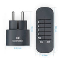 Sonero - 2300 Watt Wireless Socket Set with 3 Remotes, Easy Installation