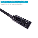 Fancasee Fan Hub Splitter Extension Cable, 1 to 5 Way Power Supply for Pc