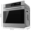 Cecotec - Stainless Steel Multi-Function Oven 3400W, 72L Capacity, 11 Cooking Modes