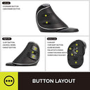 Delux - Ergonomic Vertical Mouse with 4 DPI Settings, Wireless USB Receiver