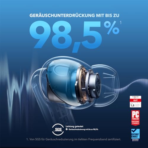 Anker - Soundcore Liberty 4 NC Bluetooth Headphones, Hi-Res Sound, 50H Playback
