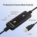 Wantek - USB Headset with Noise Cancelling Mic for Crystal Clear Chat