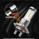 Pulilang - H7 LED Headlight Bulbs, 55W 12000LM, 6500K White, Anti Error Canbus