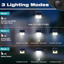 Kolpop - 6 Packs 140 LED Solar Lights with Motion Sensor, IP65 Waterproof