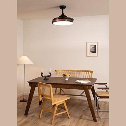 Create - Wind Clear Ceiling Fan with Light, 40W, Ø108 cm, 6 Speeds, Retractable Blades, Timer, 3 Light Temperatures, Summer-Winter Mode