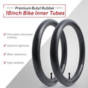 FengCan 18x1.75/2.125 inch bike tubes with AV32mm Schrader valve