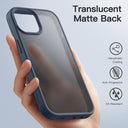 JETech - Matte Case for iPhone 15, Shockproof, Military Grade, Anti-Fingerprint