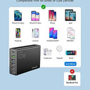 AMZ - 6-Port USB-C Charging Station, 65W Multiport Wall Charger