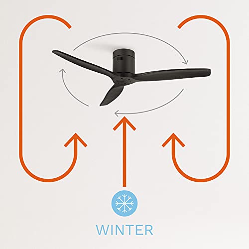 Create - Windcalm Quiet Ceiling Fan, Remote Control, 132 cm, 6 Speeds, DC Motor