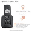 Gigaset - Wireless DECT Telephone with Large Display, 12H Talk Time, 50 Entry Address Book