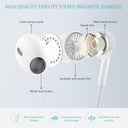 Aoxlant Usb C Earphones for Iphone 17/16/15 - Hifi Stereo Sound