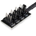 Generic - 2 Pack 4 Pin PWM Fan Hub for CPU & Case Fans, Multi Splitter Adapter