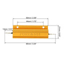 Patikil 100w Aluminum Shell Resistor for Industrial Control - High Stability