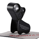 Kingmas Jewelry Eye Loupe with LED Lighting - 30x 60x Magnifier