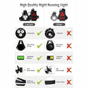 Lsnisni - Adjustable Beam Chest Running Light with USB Rechargeable 3 LEDs