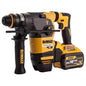 DeWalt DCH333X2-GB SDS Hammer ohne QCC mit zwei 3-Ah Akkus und Ladegerät in einer Kit-Box in Gelb und Schwarz mit einer Leistung von 54 Volt