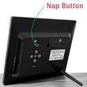 Sinoideas - 8'' Dual User Interface Clock with ABS Design, Black Finish