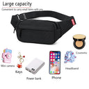 ZMD - Small Hip Pack for Men & Women, 3-Zipper Pockets, Fits All Phones