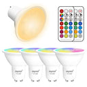 Jayool GU10 LED Light Bulbs - Dimmable RGB + Warm White
