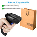 Netumscan - Bluetooth 1D Barcode Scanner, 3-in-1 Wireless, USB CCD Reader