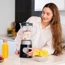 Cecotec - 1300W Electric Tabletop Mixer, 2 Speed, 4 Blades, Black Titanium