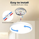 Ouila - LED Ceiling Light 24W 2000LM, IP44 Rated, 4000K for Bathrooms & More