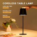 Liyabber - Dimmable Wireless LED Table Lamp, Rechargeable, Touch Control, IP44 Waterproof
