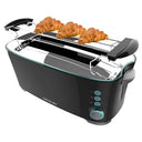 Discover the Cecotec Toast&Taste Extra Double B Toaster, 1350W, featuring long slots for two slices, automatic pop-up, and stainless steel design. Perfect for breakfast!