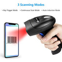 Netumscan Bluetooth 1D Barcode Scanner - Wireless USB CCD Reader