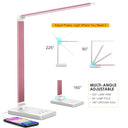 Hmfuntm Led Desk Lamp With Usb Charging Port - Eye Caring Natural Light