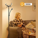 Antenlicht - Dimmable Black Floor Lamp with Flexible Reading Light & Remote Control