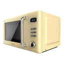 Cecotec - ProClean 5110 Retro Yellow 20L Microwave with Grill, 700W Power, 8 Cooking Modes
