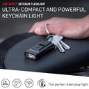 Ledlenser - K6R Keychain Flashlight with 400 Lumens, USB Rechargeable, Safety Alarm