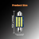 Fftanxs - 10 PCS Car LED Interior Lights, 36 mm, Bright White, Easy Install