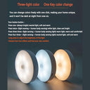 Ougeer - Upgraded Magnetic Night Light with Human Body Sensor & 3-Colour Dimming Pack of 2
