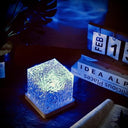 Omp - 16 Colors Ocean Ripple Wave LED Table Lamp with Remote & Touch Control