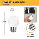Belaufe - E27 LED Globe Bulb 3W, 3000K Warm White, Non-Dimmable, Pack of 10
