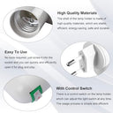Karells - E27 Wireless Lamp Socket with Switch, 2pcs for Mobile Kitchen/Garage