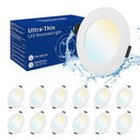 Bojim Recessed LED Ceiling Spotlight 5W, 12 Pack, IP44