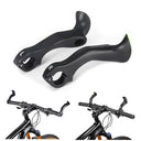 ZHIZHOUNEY ergonomic bike bar ends in black with fluorescence effect