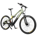 Cecotec Electric Mountain Bike in green with 27.5 inch wheels and dual suspension