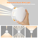 HaoDrisk - Modern IP65 Waterproof Outdoor Wall Light, Adjustable Beam, 3000K Warm White