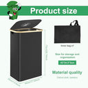 Jejuwe - 105L Foldable Kitchen Recycling Bin with Lid & Reusable Inner Bag