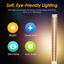 HMFUNTM LED Desk Lamp in pink with touch control and USB charging port